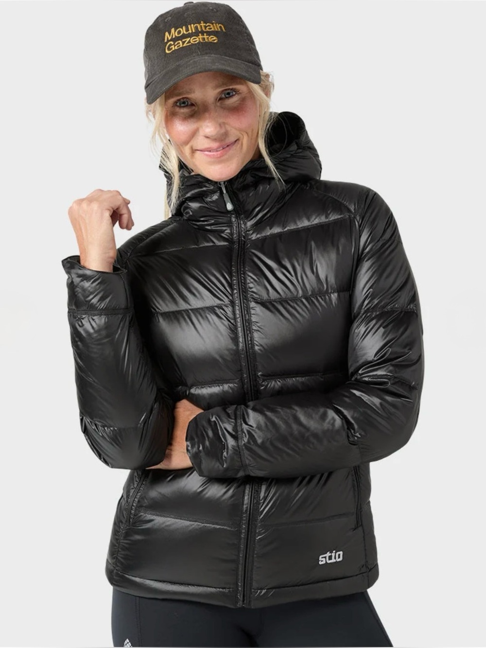 STIO | Women’s Hometown Down Hooded Jacket in Black Abyss, Size Small
